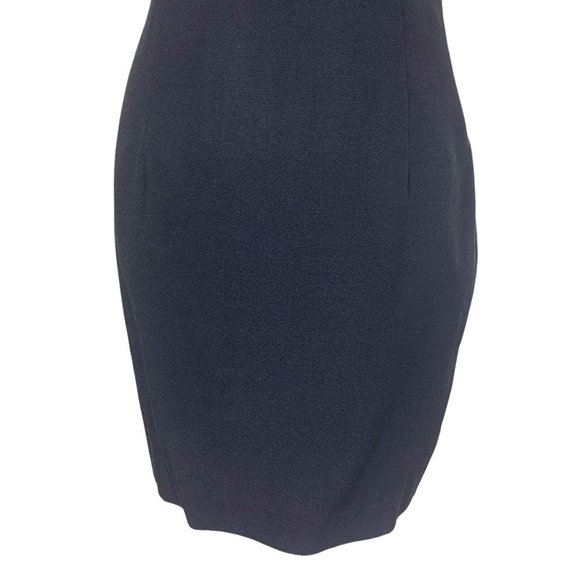 Vintage 90s Jessica McClintock Criss Cross Back Bodycon Mini Dress Small - Picture 3 of 10